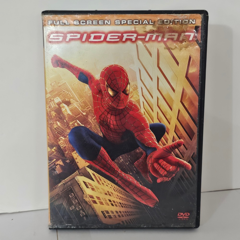 Spider-Man DVD 2002 2-Disc Special Edition Full Screen Marvel Sam Raimi 06190